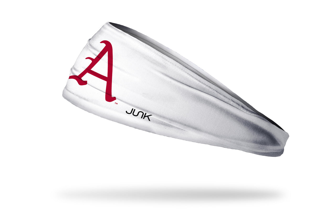 University of Arkansas: Baseball Logo White Headband - View 1
