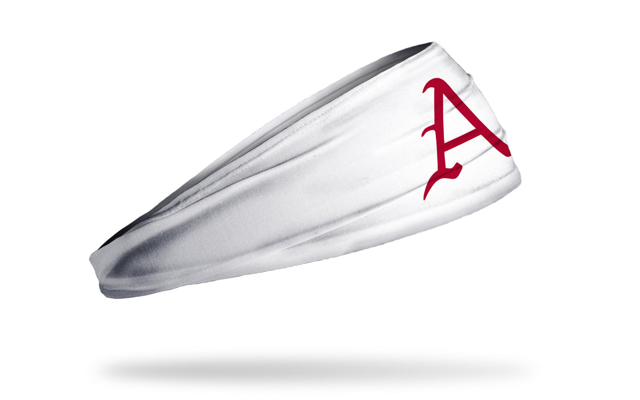 University of Arkansas: Baseball Logo White Headband - View 2