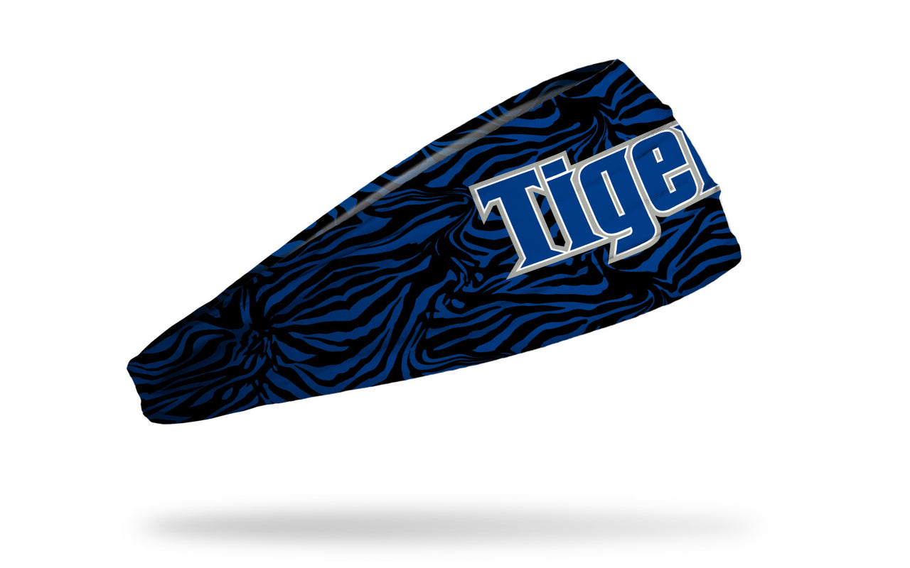 University of Memphis: Tiger Pattern Black Headband - View 2