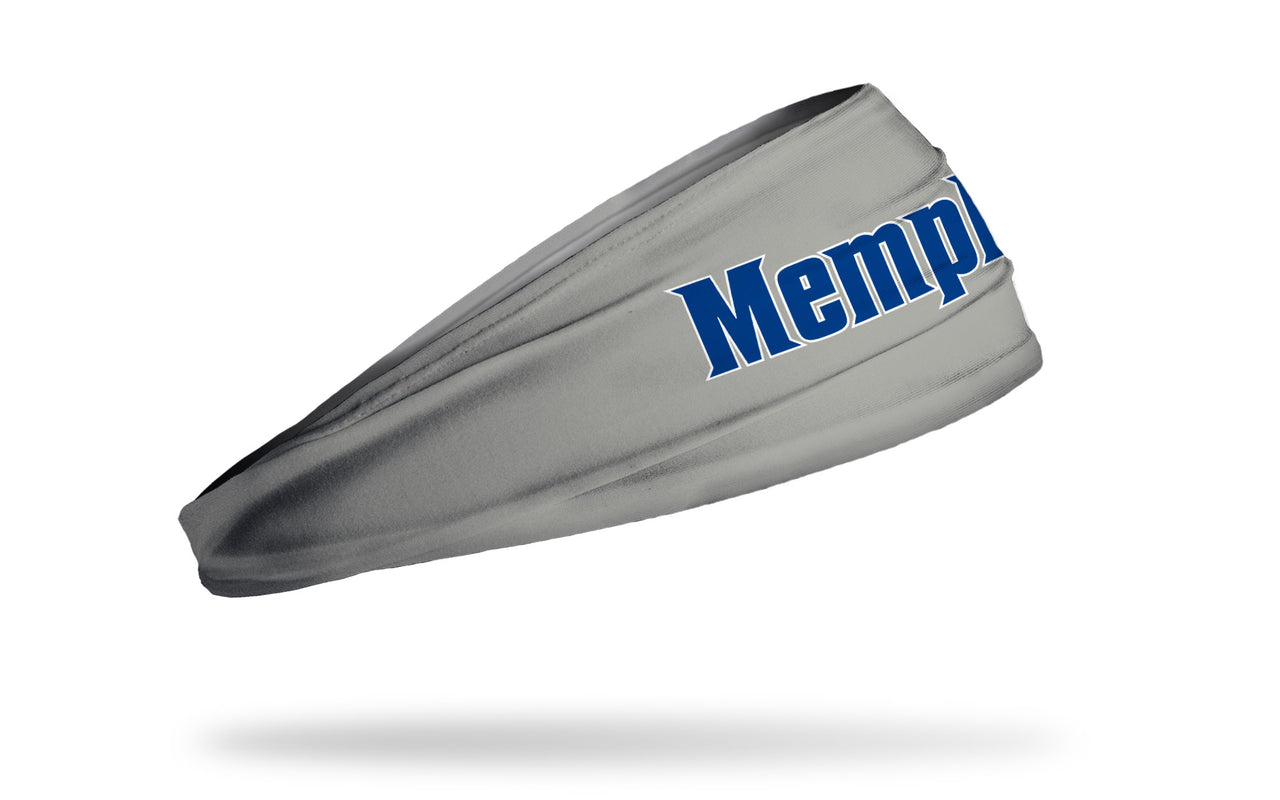 University of Memphis: Wordmark Gray Headband - View 2