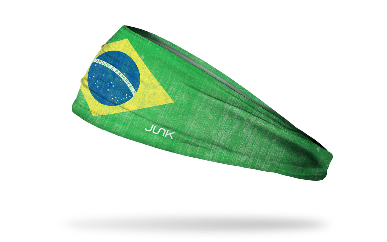 Brazil Grunge Flag Headband - View 1