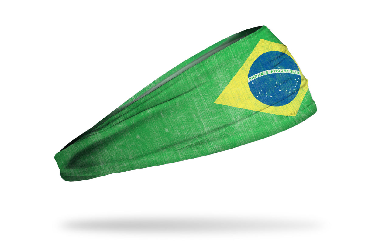 Brazil Grunge Flag Headband - View 2