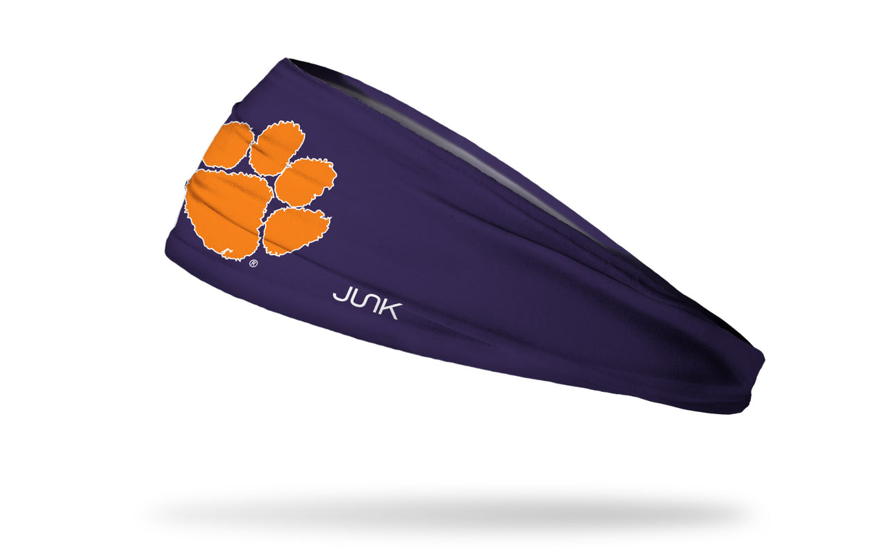 Clemson Tigers: Logo Purple Headband - View 1