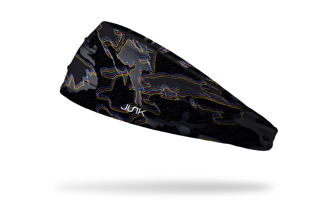 Glitch Camo Black Headband - View 1