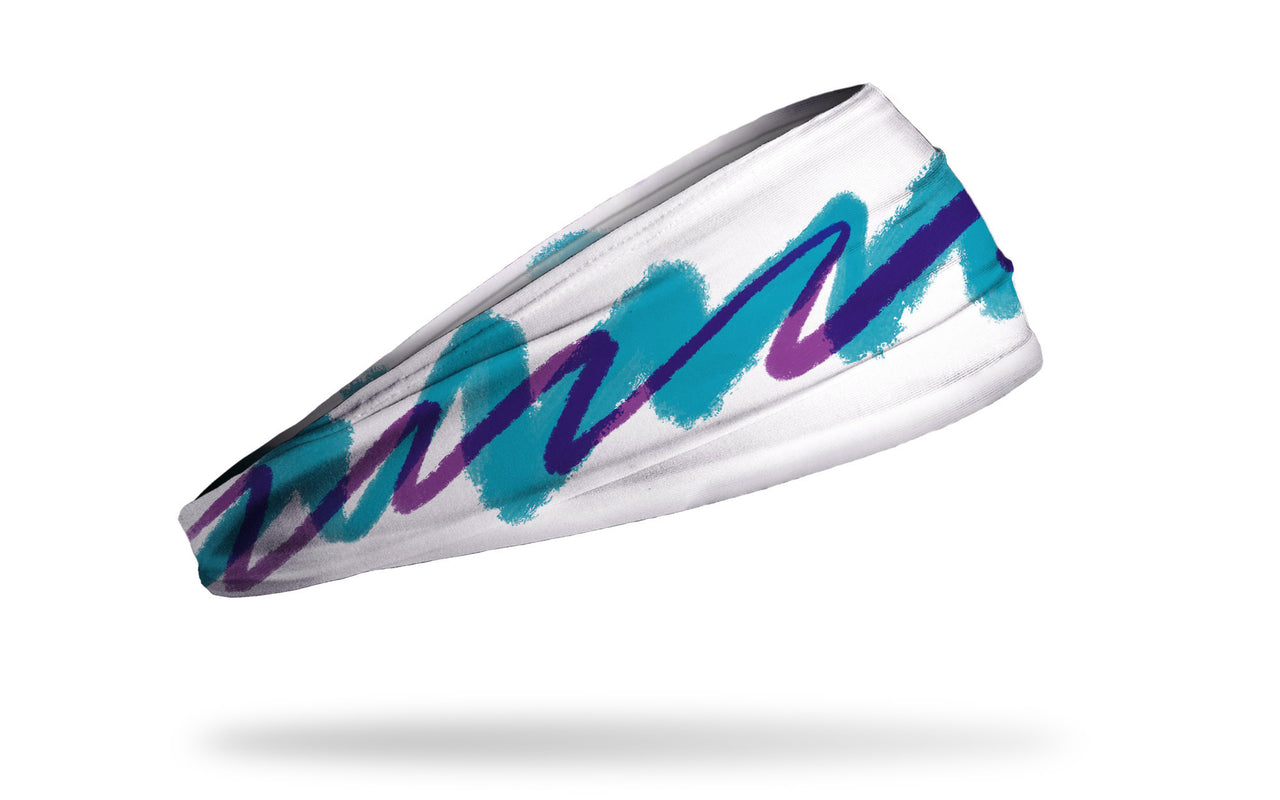 90's themed classic solo cup jazz white purple blue headband