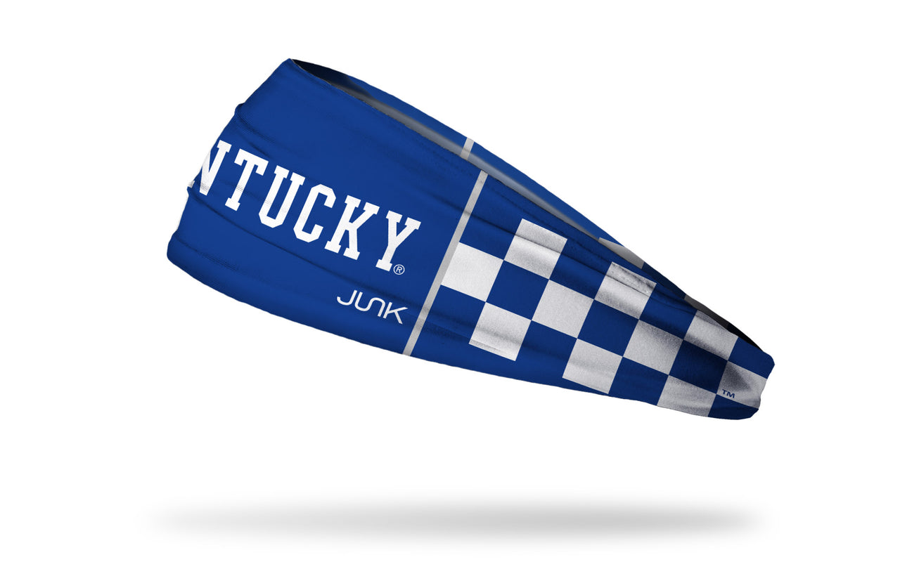 University of Kentucky: Checkered Royal Headband - View 1
