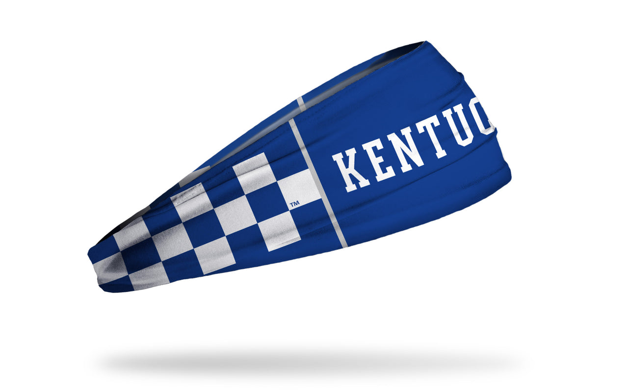 University of Kentucky: Checkered Royal Headband - View 2