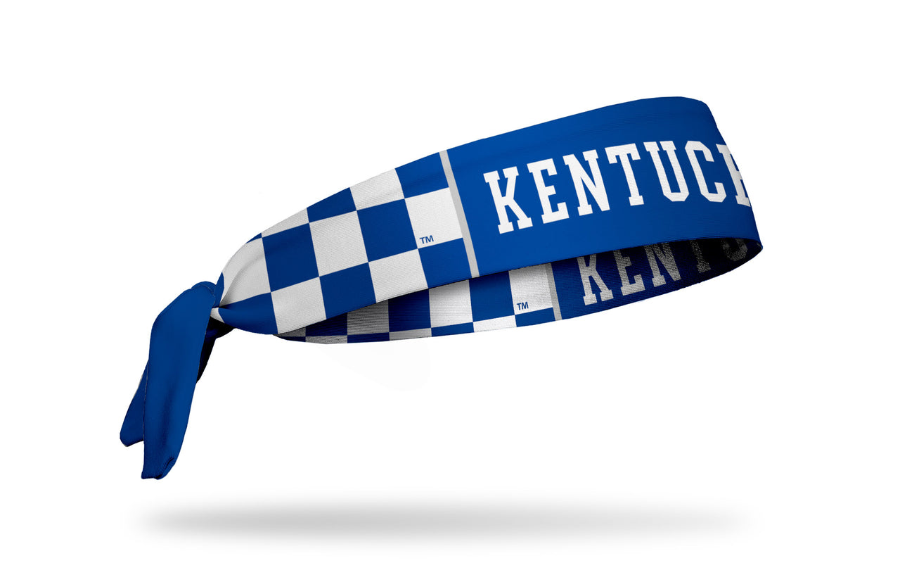 University of Kentucky: Checkered Royal Tie Headband - View 2