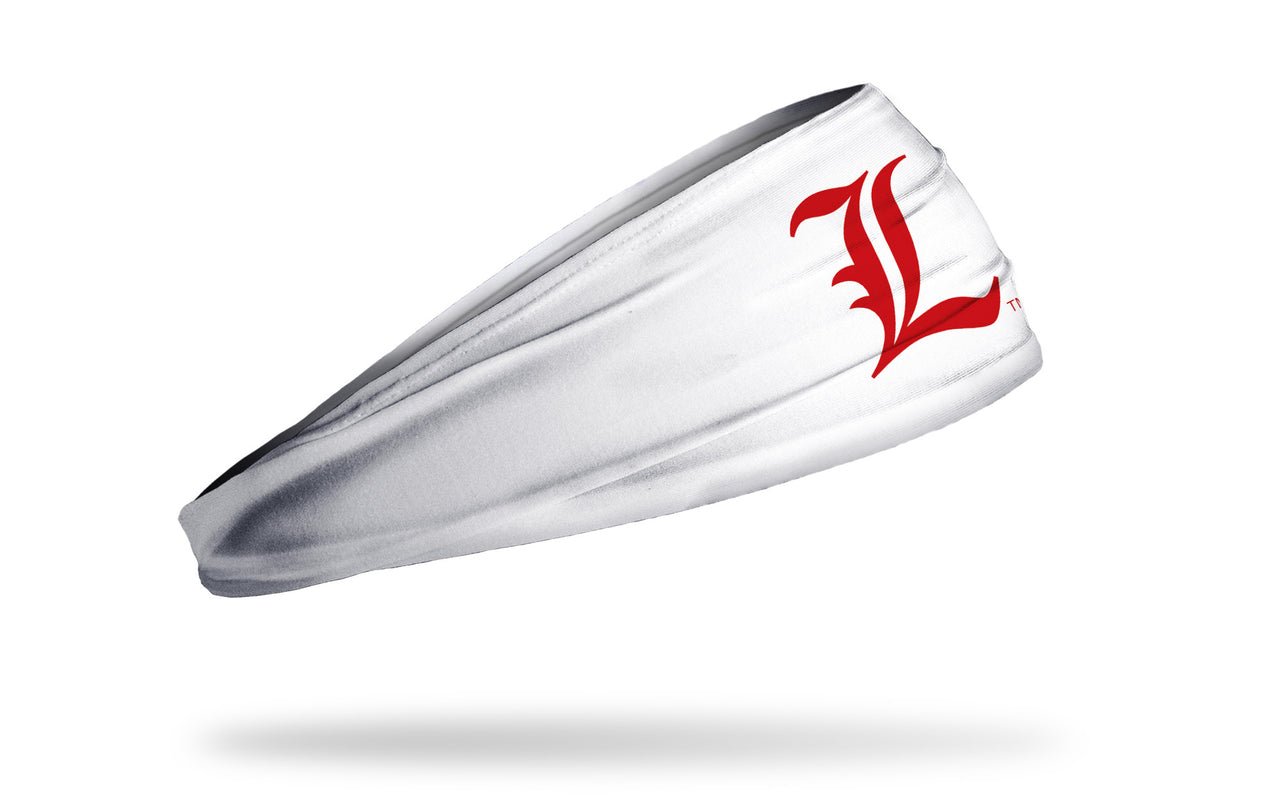University of Louisville: Baseball Logo White Headband - View 2