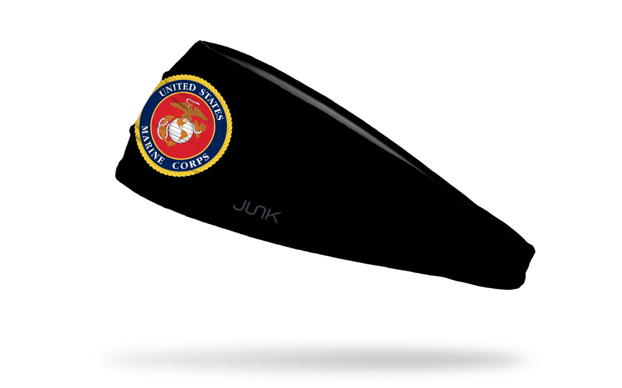 Marines: Emblem Black Headband - View 1