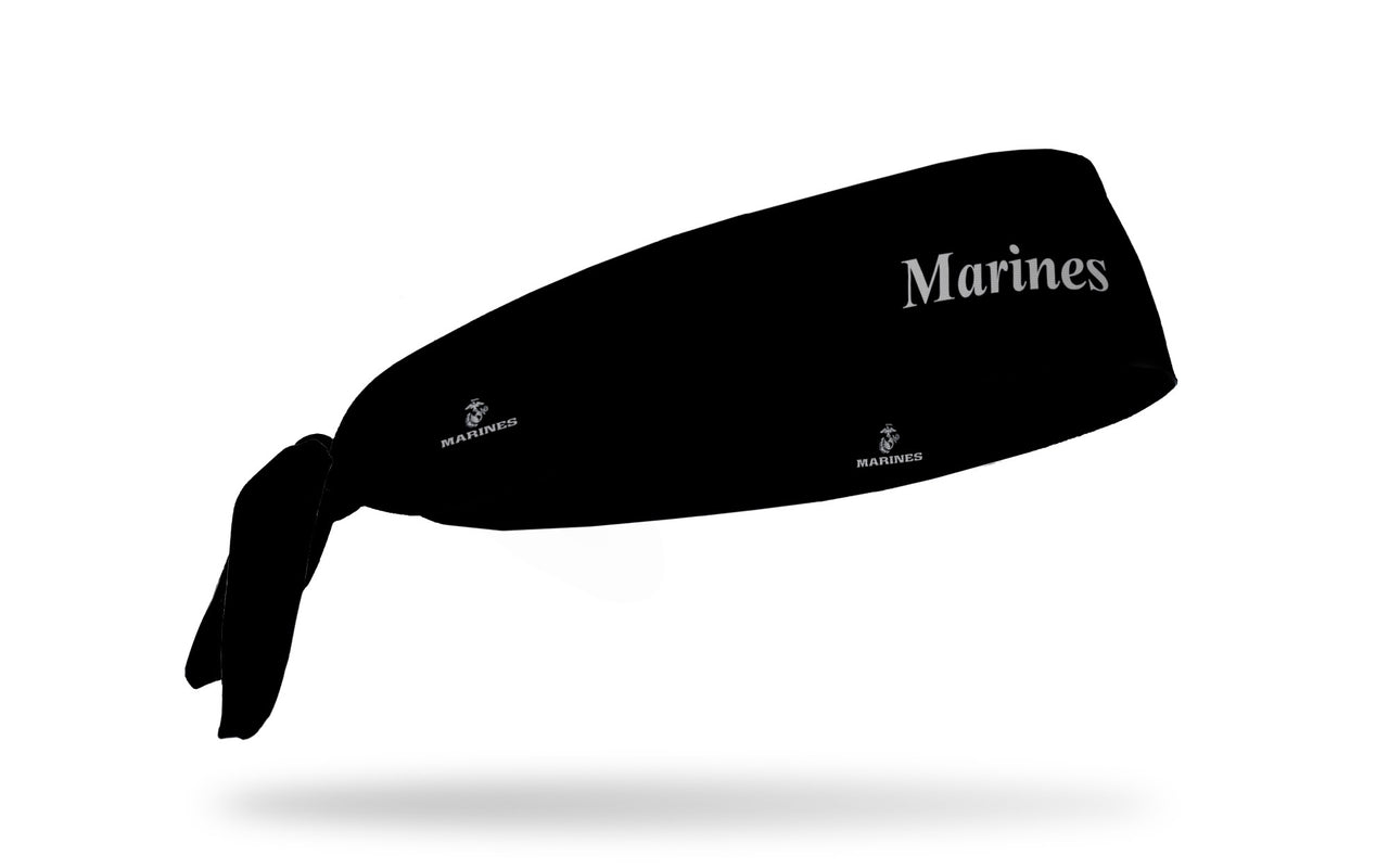 Marines: Script Black Tie Headband - View 1