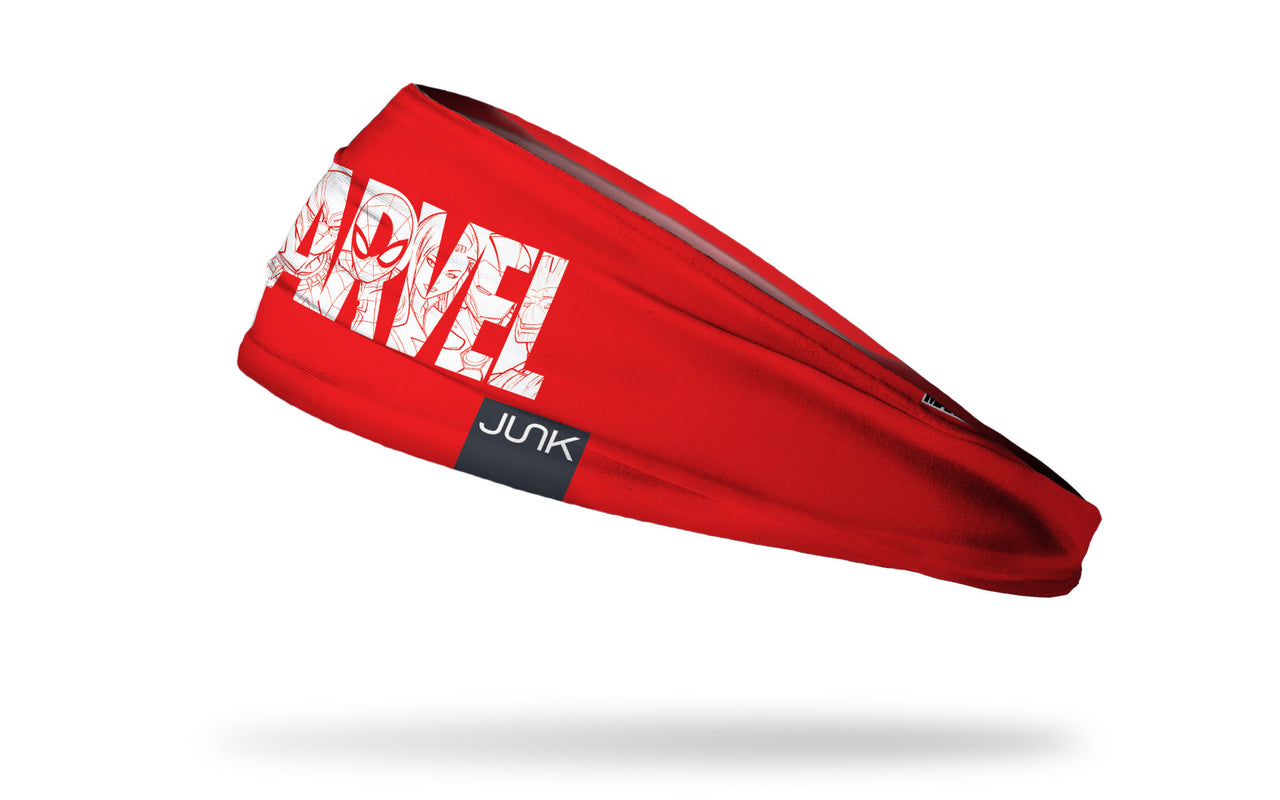 Marvel: Red Logo Headband - View 1