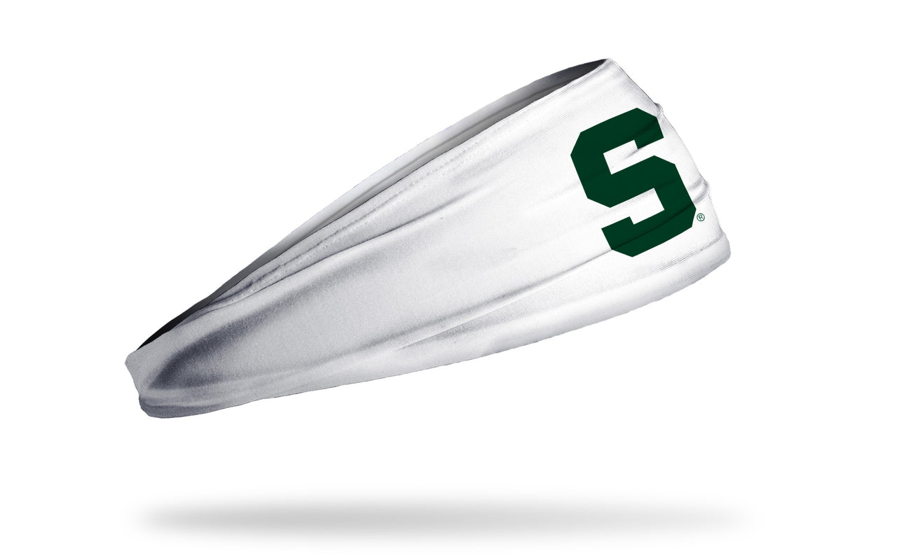 Michigan State University: S Logo White Headband - View 2