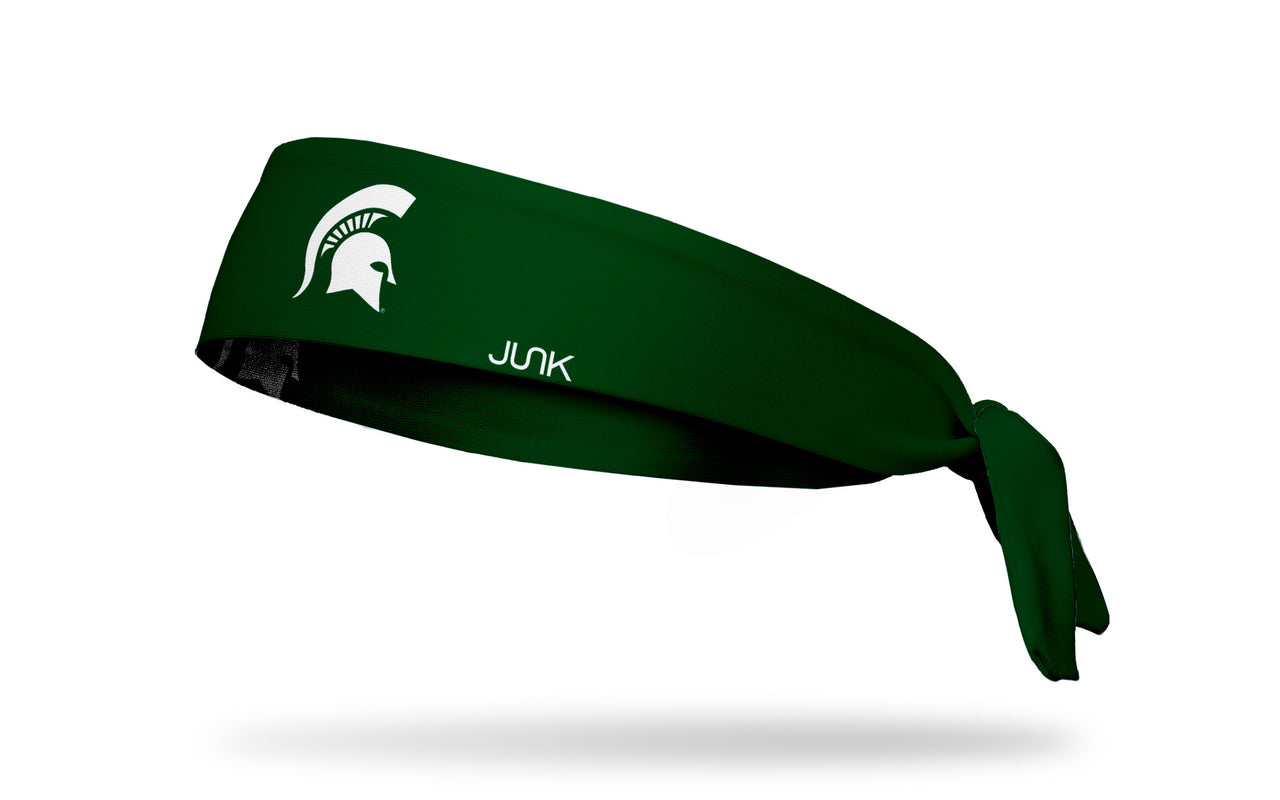 Michigan State University: Spartan Green Tie Headband - View 1