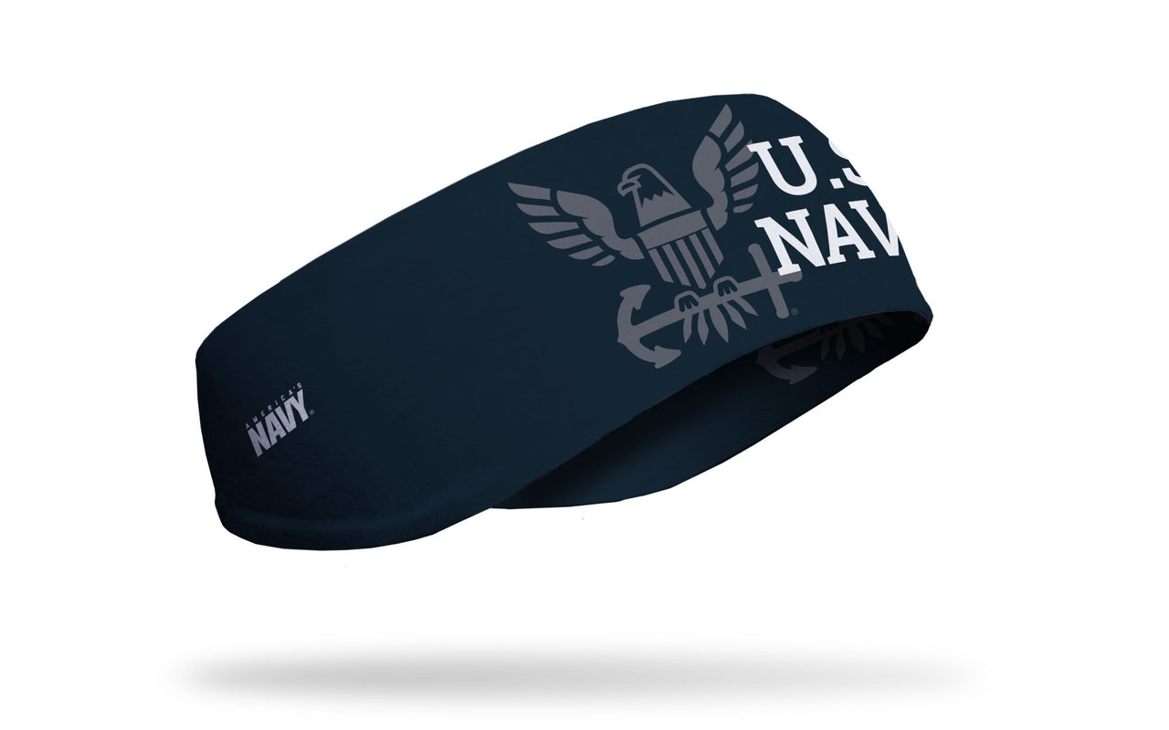 Navy: Eagle Icon Navy Ear Warmer - View 1