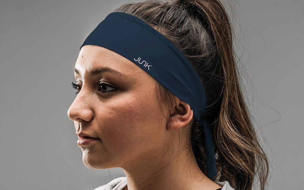 Navy Flex Tie Headband - View 3