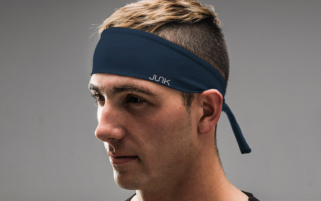 Navy Flex Tie Headband - View 4