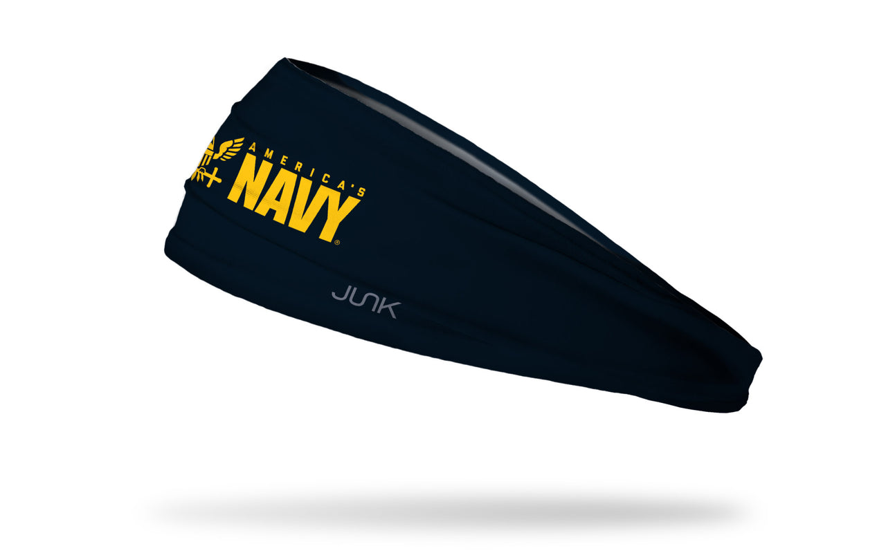 Navy: Primary Logo Big Bang Lite Headband - View 2