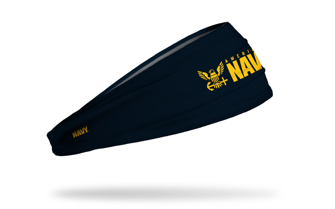 Navy: Primary Logo Big Bang Lite Headband - View 1