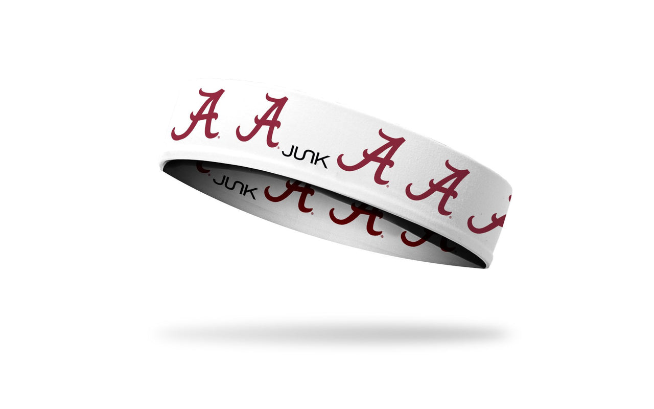 University of Alabama: Logo White Headband - View 1
