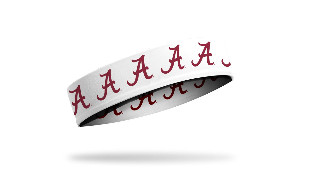 University of Alabama: Logo White Headband - View 2
