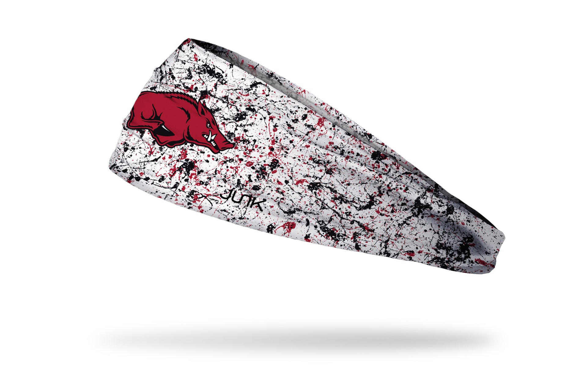University of Arkansas: Splatter White Big Bang Lite Headband - View 1