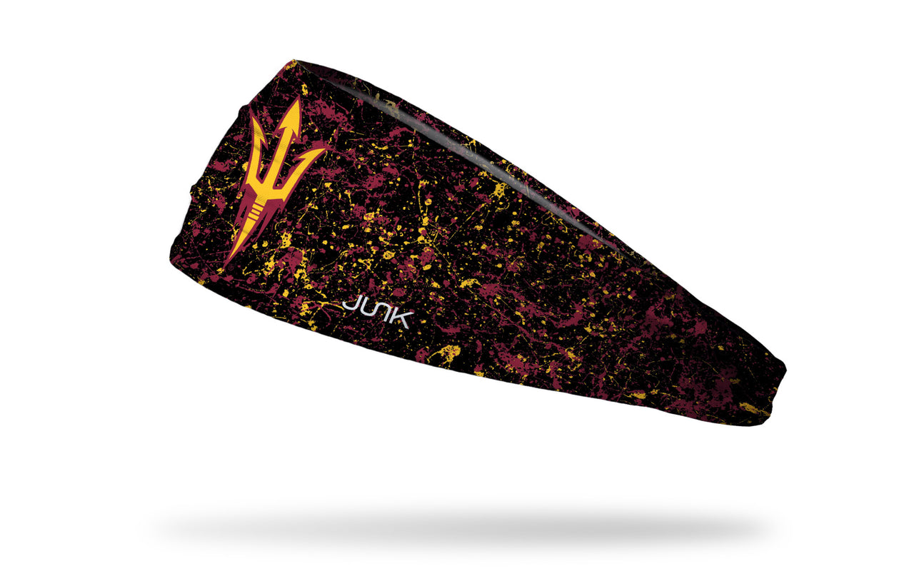Arizona State University: Splatter Black Headband - View 1