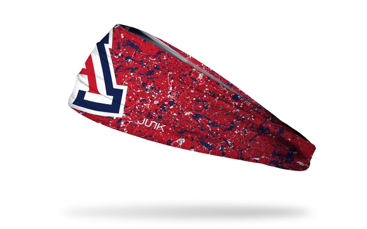 University of Arizona: Oversized Logo Splatter Red Headband - View 2
