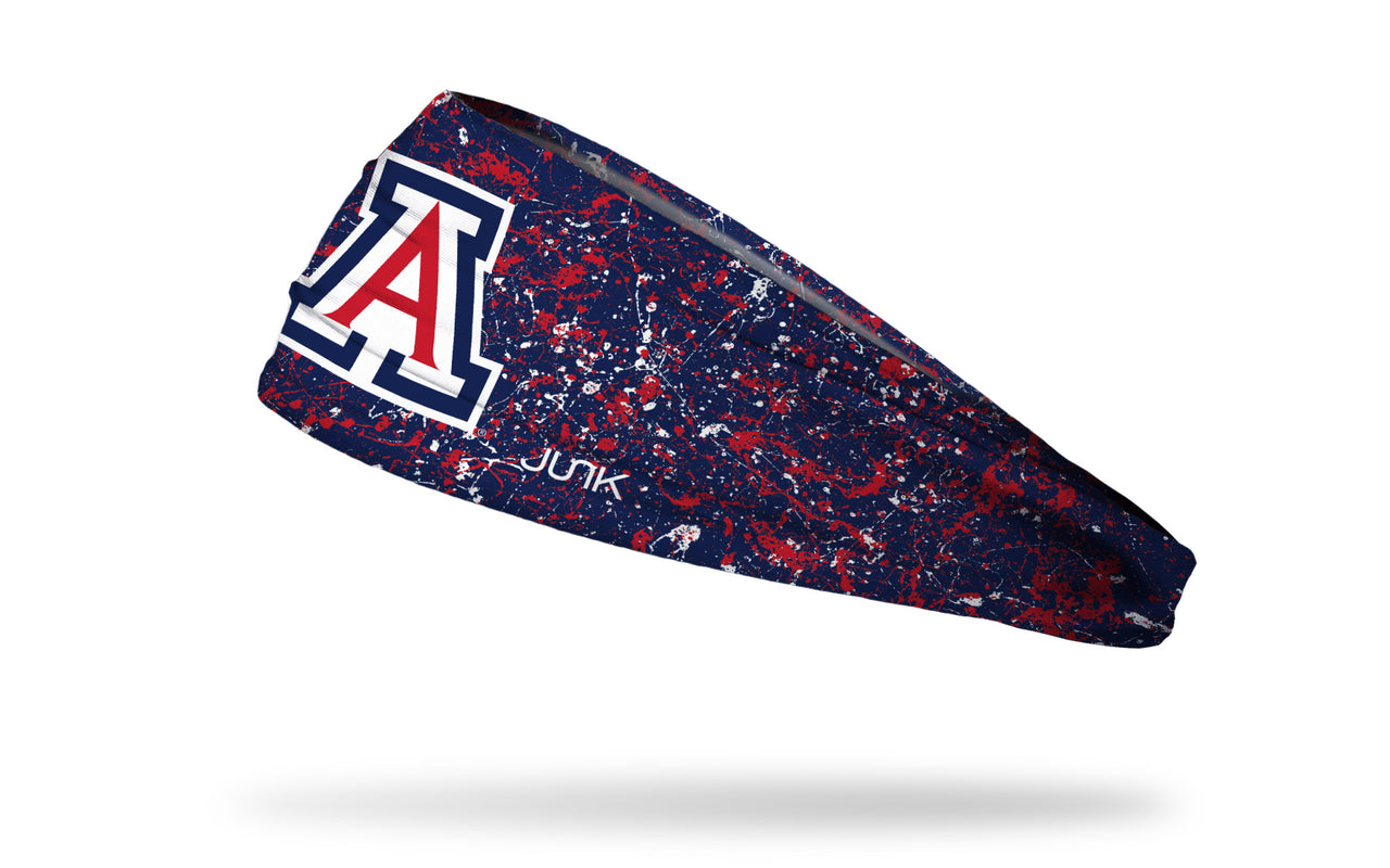 University of Arizona: Splatter Navy Headband - View 1