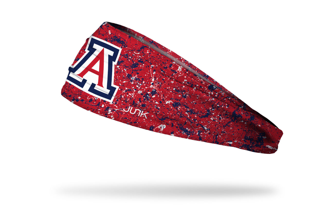 University of Arizona: Splatter Red Headband - View 1