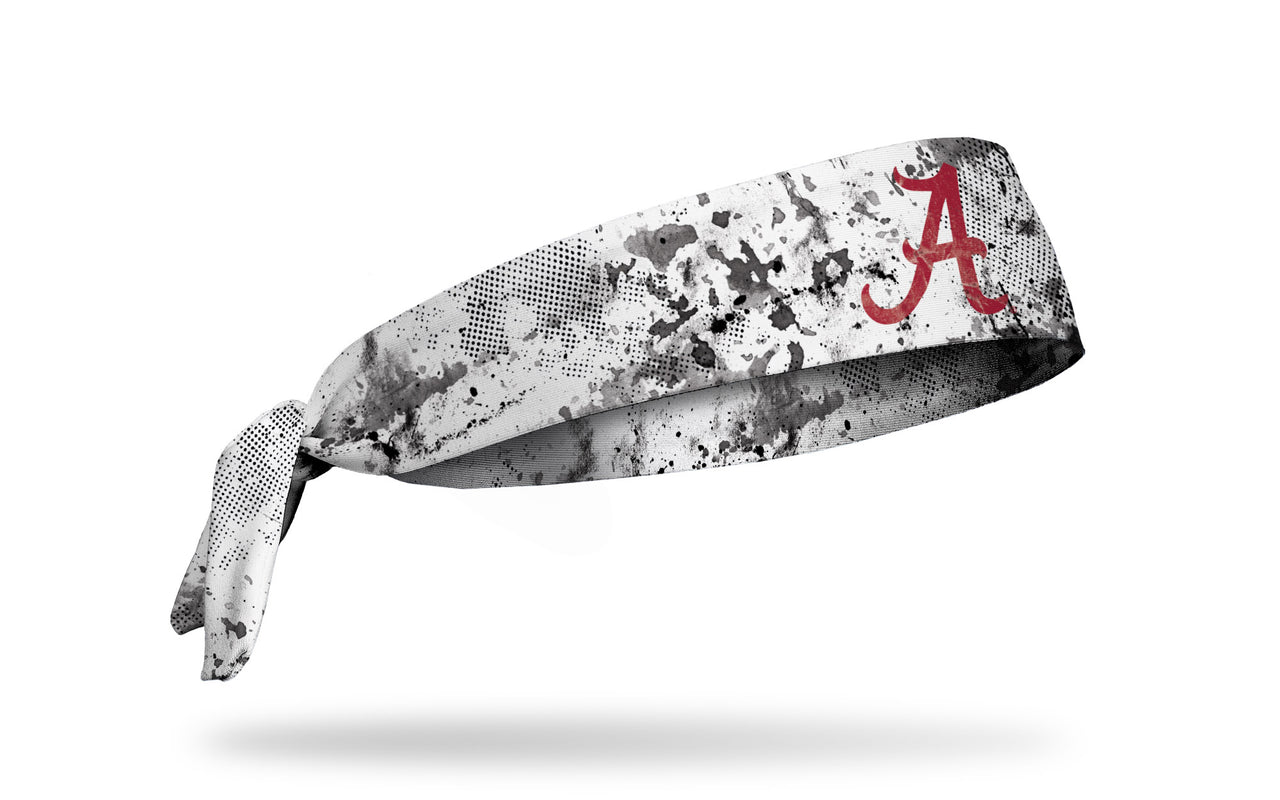 University of Alabama: Grunge White Tie Headband - View 2