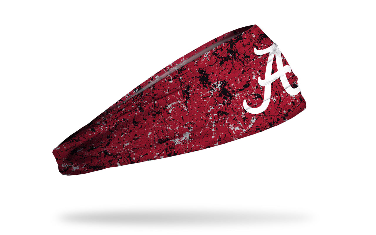 University of Alabama: Splatter Crimson Headband - View 2