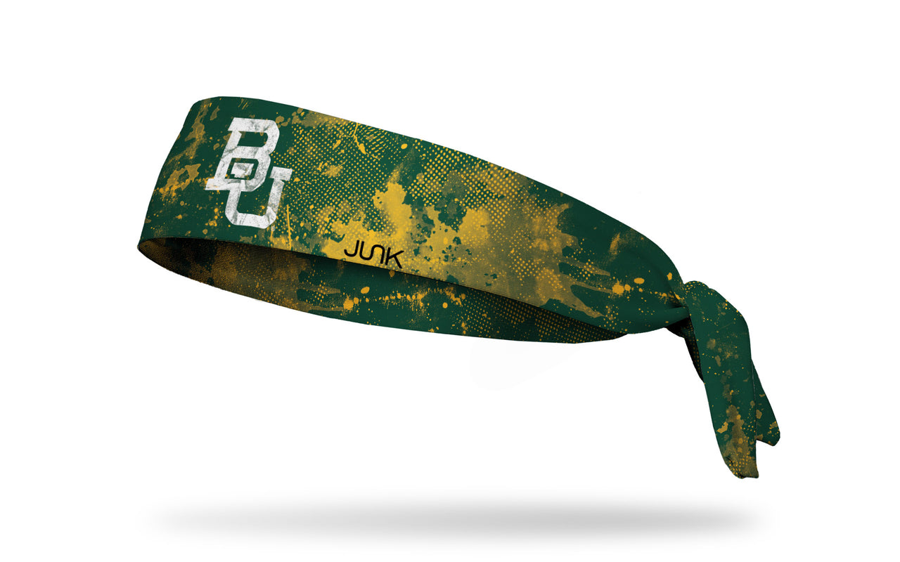 Baylor University: Grunge Green Tie Headband - View 1