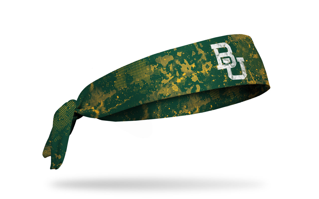 Baylor University: Grunge Green Tie Headband - View 2