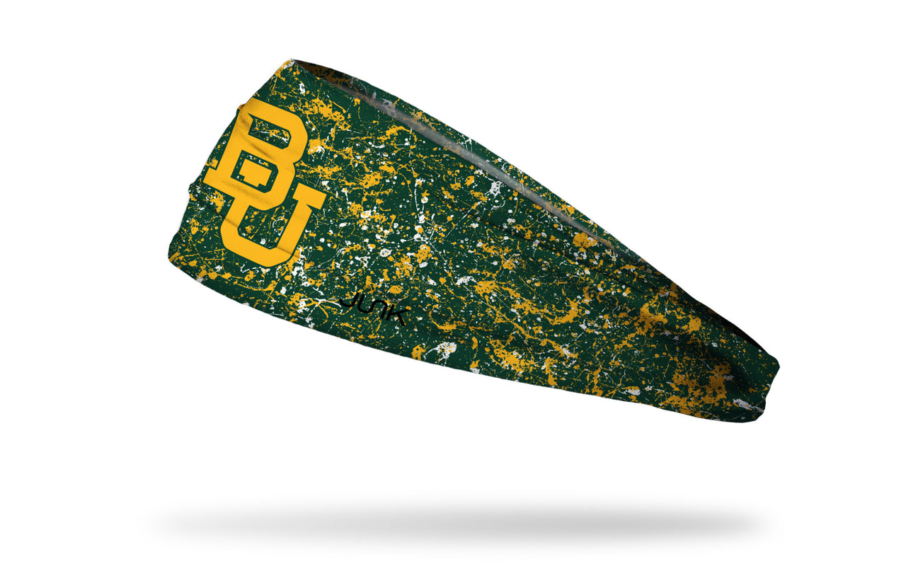 Baylor University: Splatter Green Headband - View 1