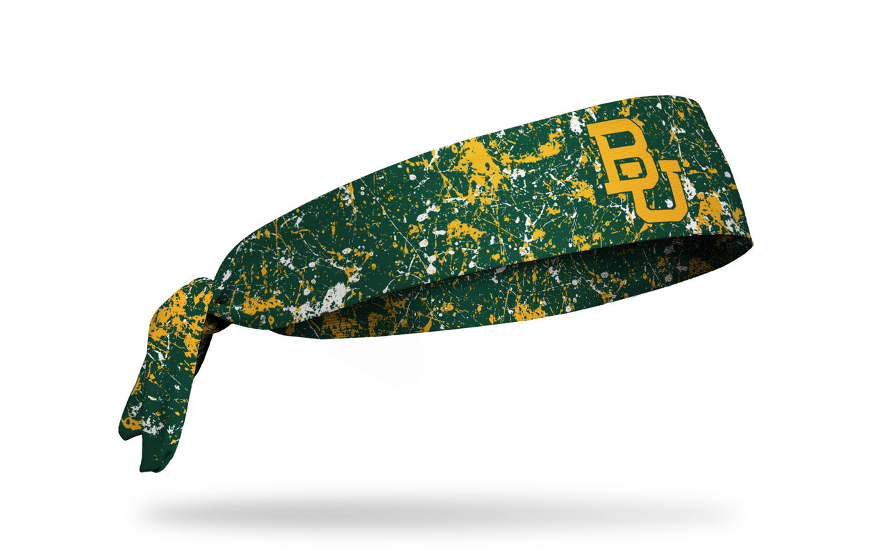Baylor University: Splatter Green Tie Headband - View 2