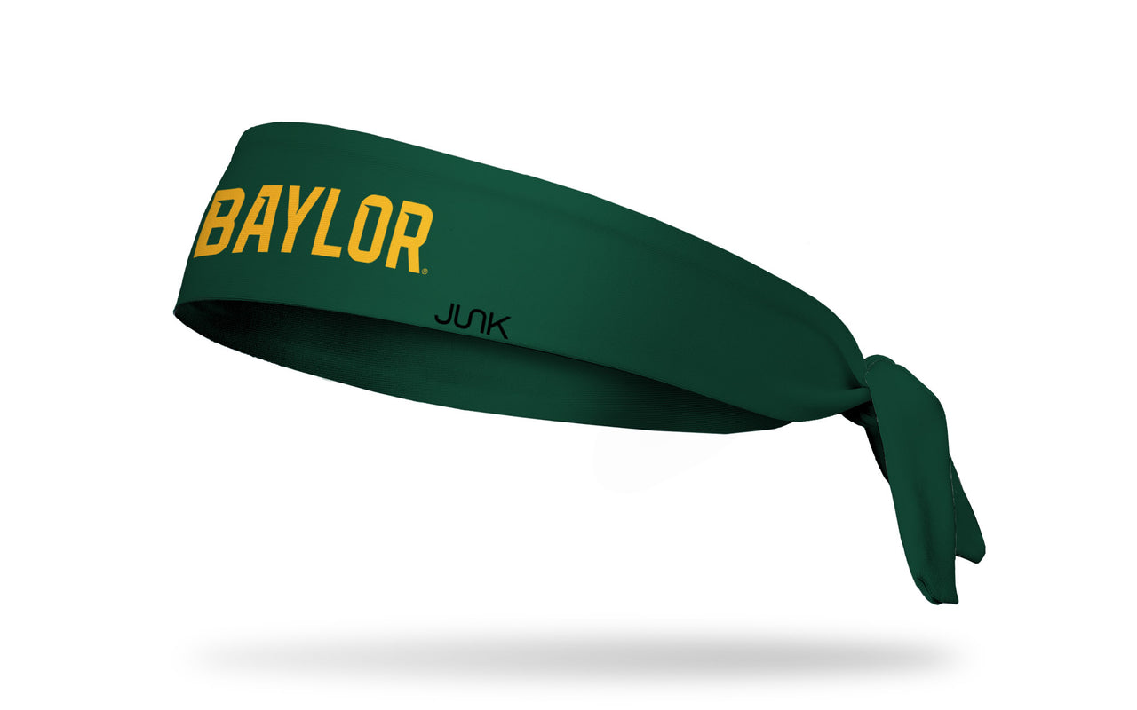Baylor University: Wordmark Green Tie Headband - View 1