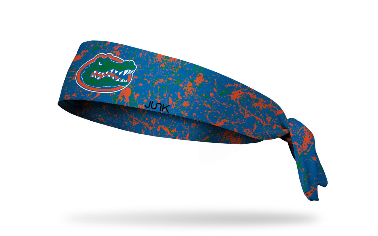 University of Florida: Splatter Blue Tie Headband - View 1