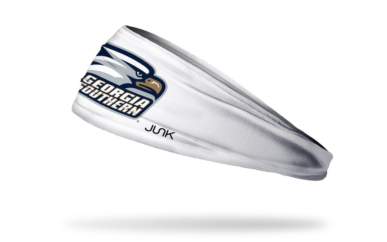 Georgia Southern University: Eagle Logo White Headband - View 1
