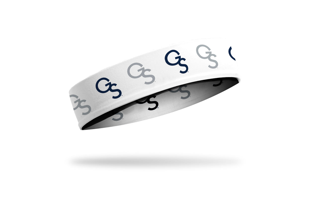 Georgia Southern University: GS Repeating White Headband - View 2
