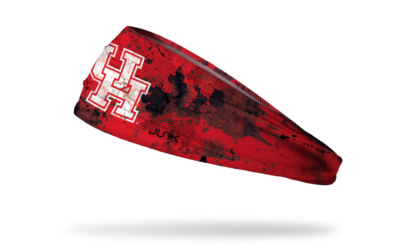 University of Houston: Grunge Red Headband - View 1