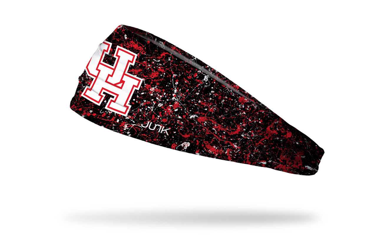 University of Houston: Splatter Black Headband - View 1