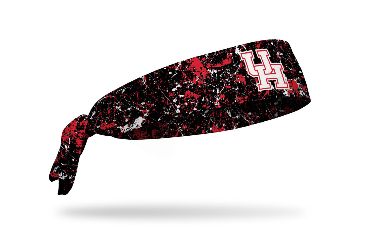 University of Houston: Splatter Black Tie Headband - View 2