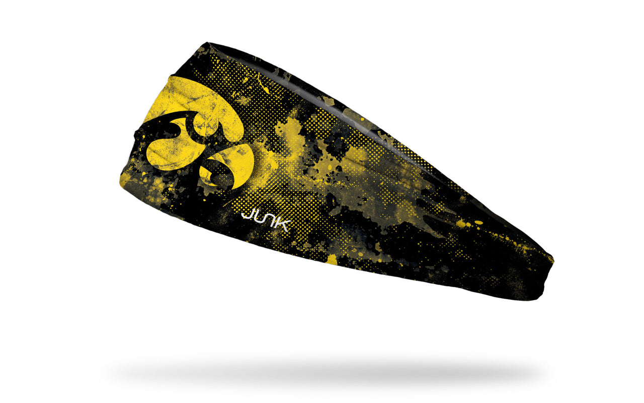 University of Iowa: Grunge Yellow Headband - View 1