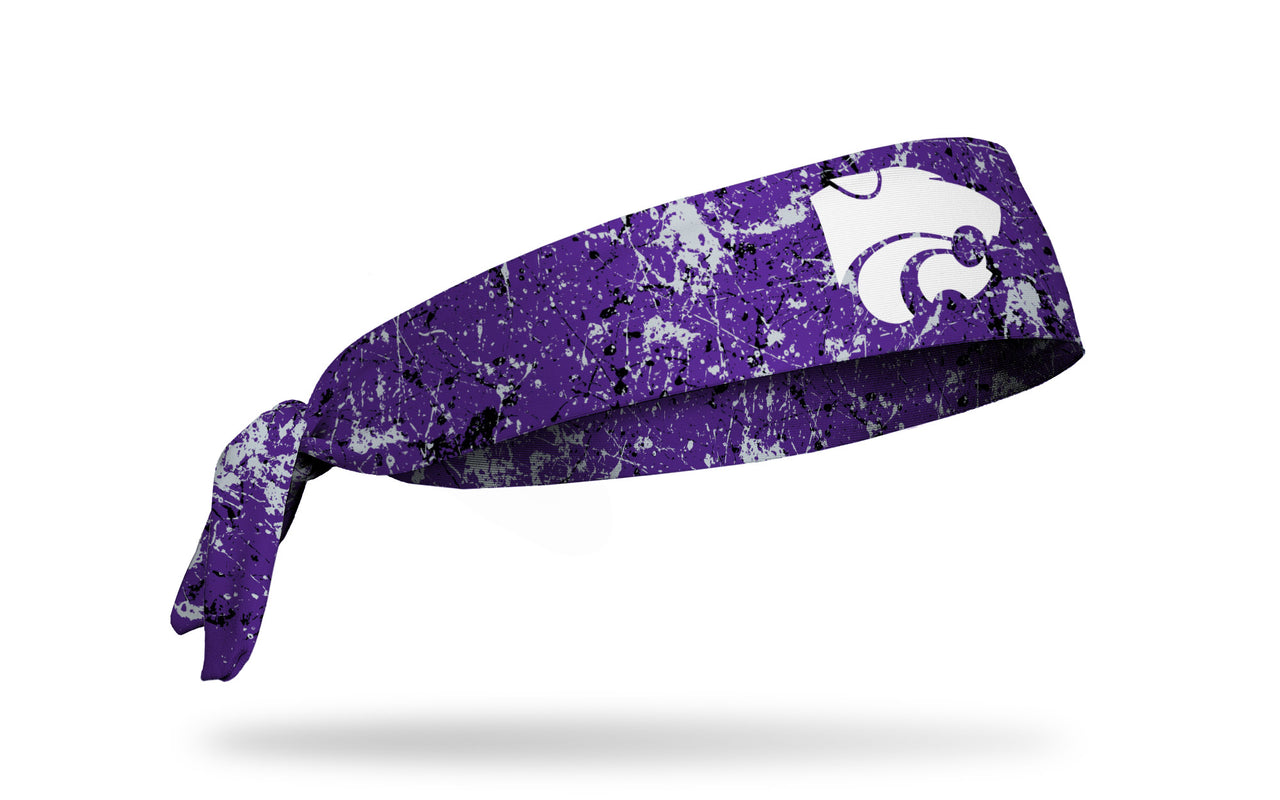 Kansas State University: Splatter Purple Tie Headband - View 2