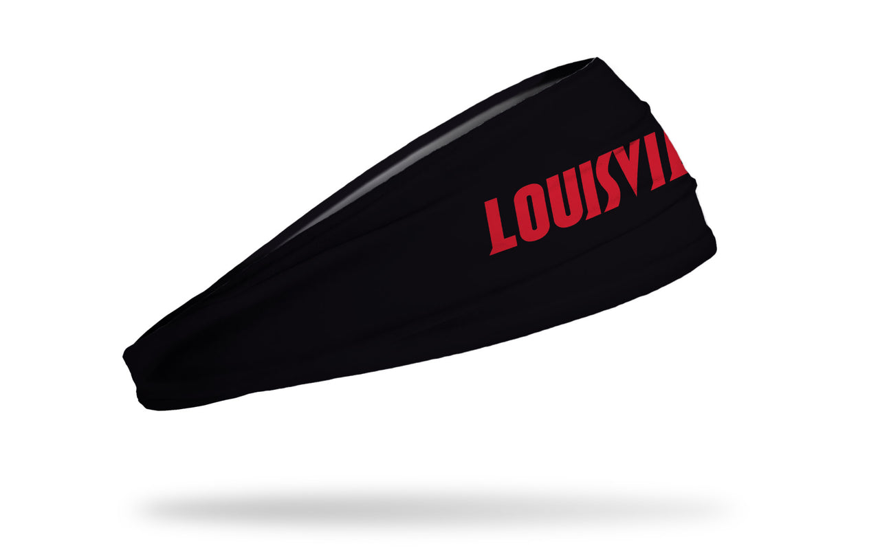 University of Louisville: Wordmark Black Headband - View 2
