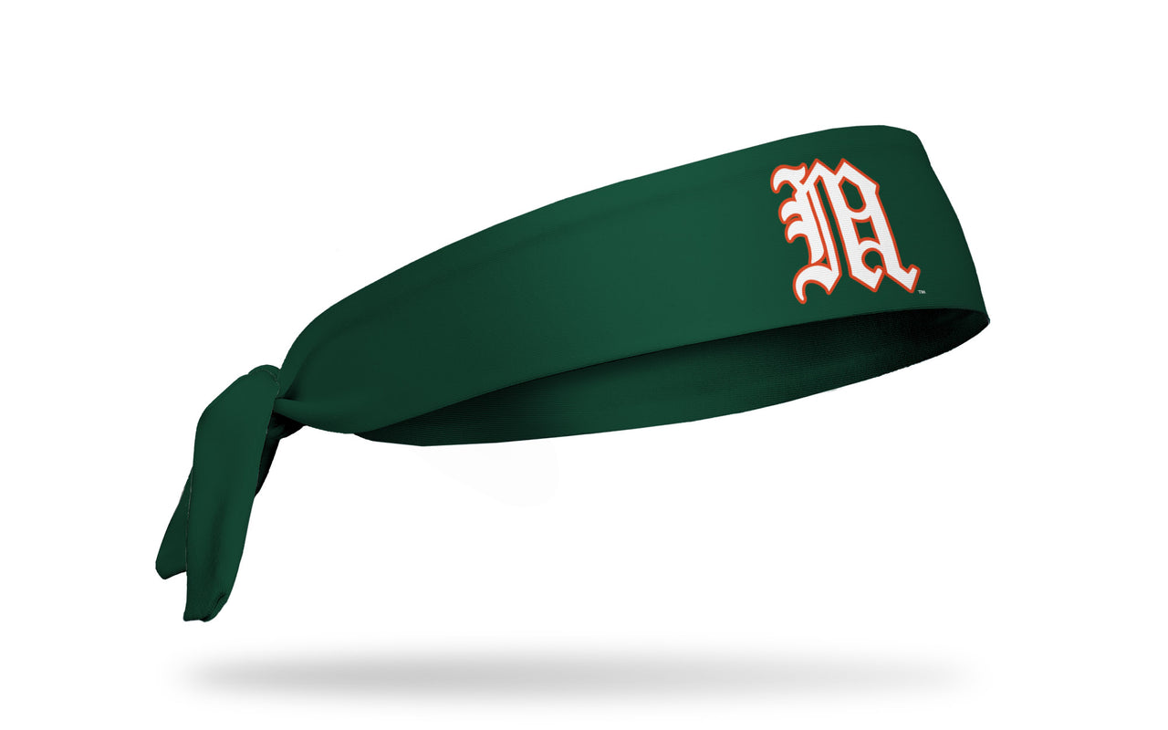 University of Miami: Baseball M Tie Headband - View 2