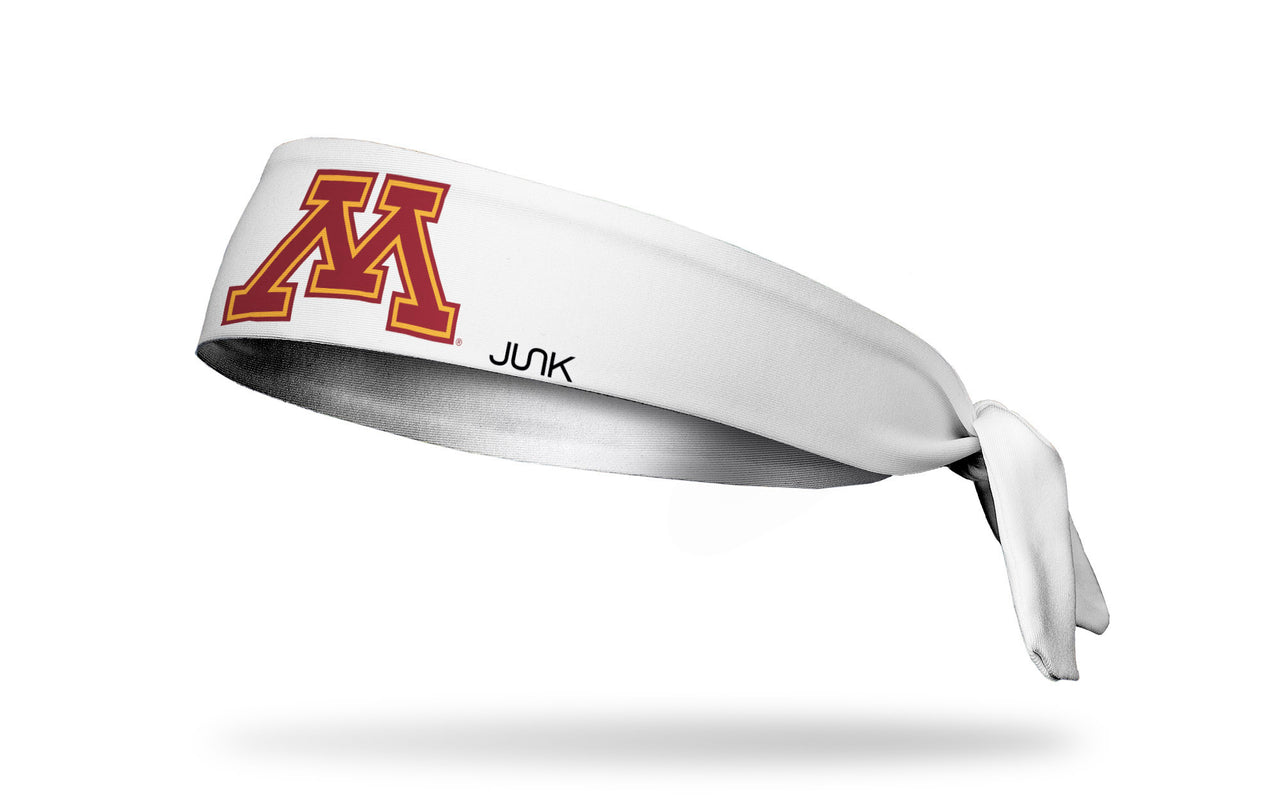 University of Minnesota: Logo White Tie Headband - View 1