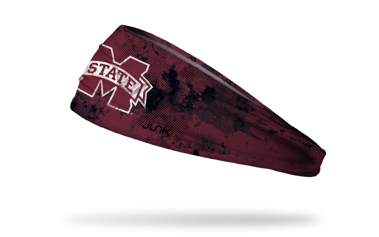 Mississippi State University: Grunge Maroon Headband - View 1