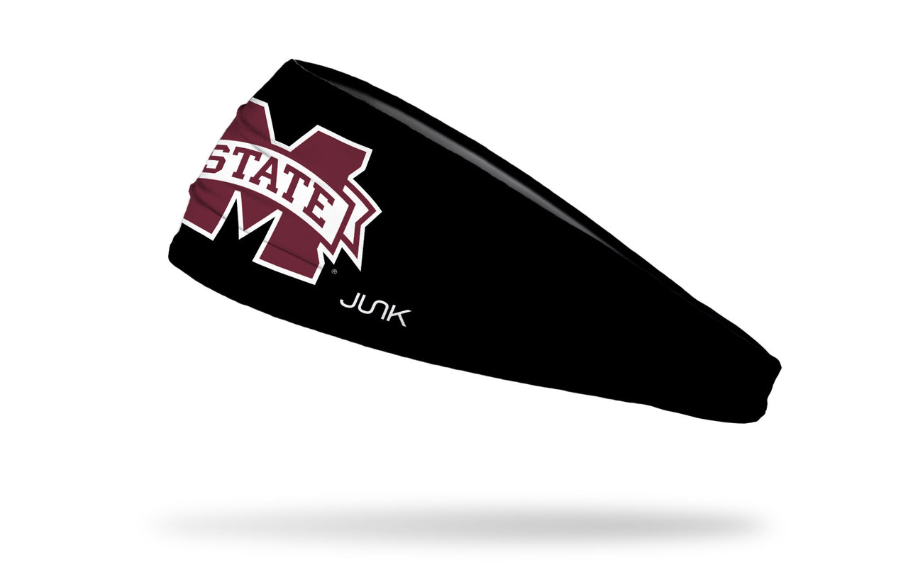 Mississippi State University: Logo Black Headband - View 1